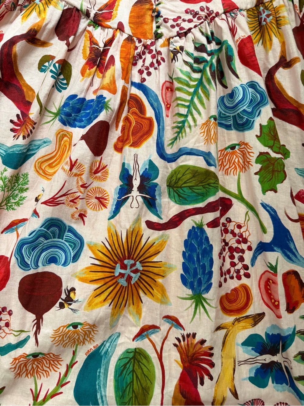 Farm Rio Strapless Maxi Dress small - Picture 8 of 11